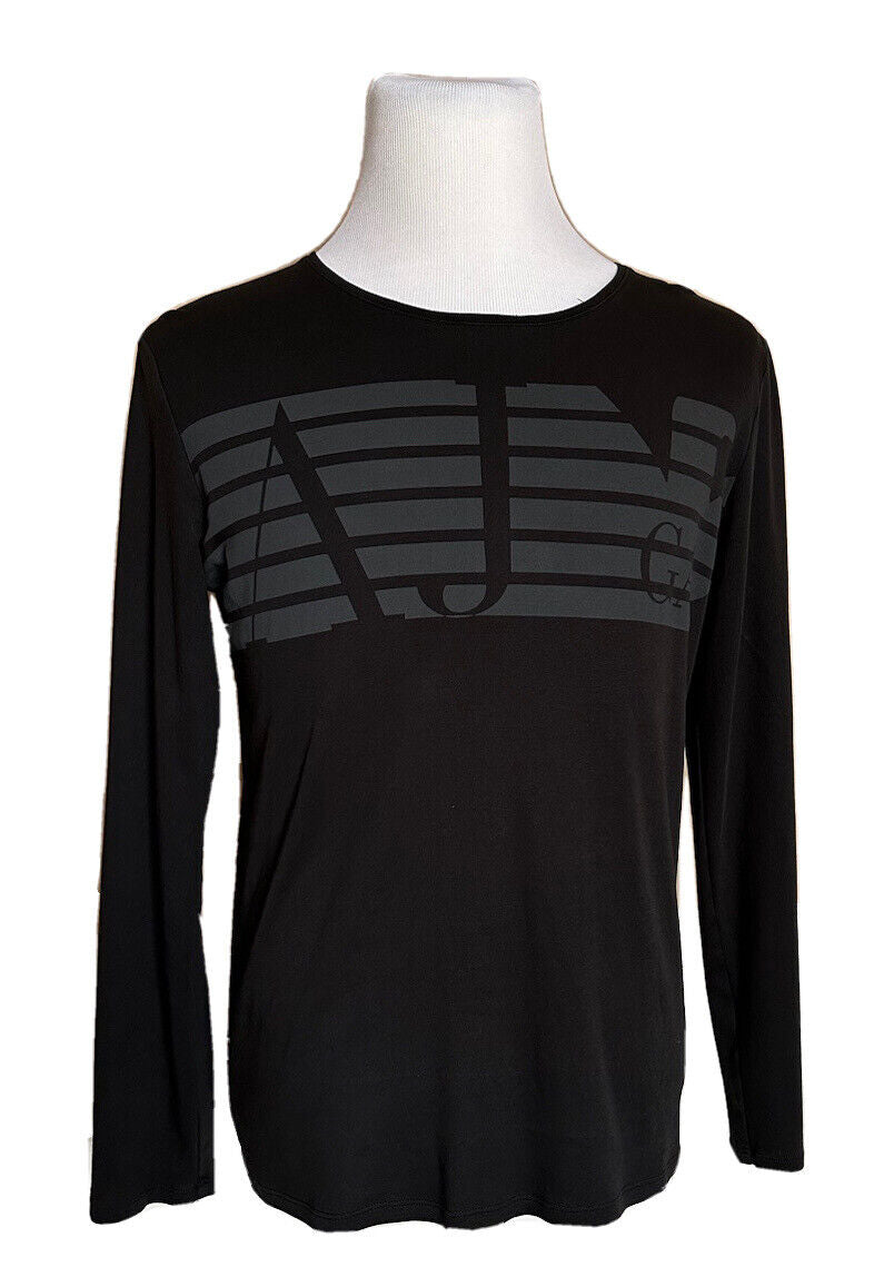 Черная футболка узкого кроя с длинными рукавами Armani Exchange, размер XL 