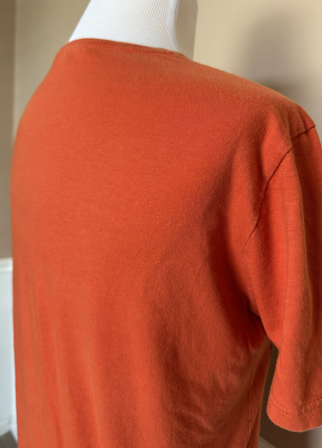 Gucci GG Print Orange Rundhals-Kurzarm-T-Shirt Medium 
