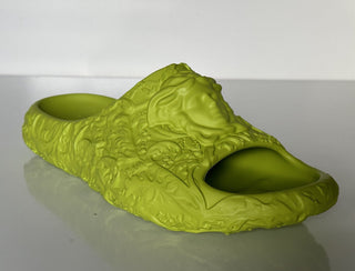 NIB Сандалии для бассейна Versace Medusa Head Slides Green 11 US (44 EU) 1005746 IT 