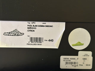 NIB Сандалии для бассейна Versace Medusa Head Slides Green 11 US (44 EU) 1005746 IT 
