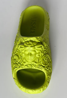 NIB Сандалии для бассейна Versace Medusa Head Slides Green 11 US (44 EU) 1005746 IT 