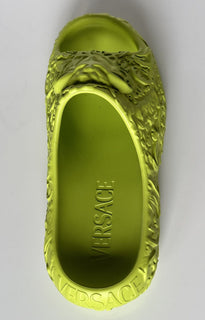 NIB Сандалии для бассейна Versace Medusa Head Slides Green 11 US (44 EU) 1005746 IT 