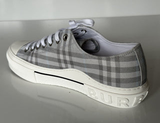 Мужские серые низкие кроссовки Burberry в клетку стоимостью 590 долларов США 12,5 США (45,5) 8052341 IT 