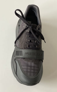 NIB Мужские темно-серые кроссовки Burberry Ramsey Check 13 US (46 EU) 8042200 IT 