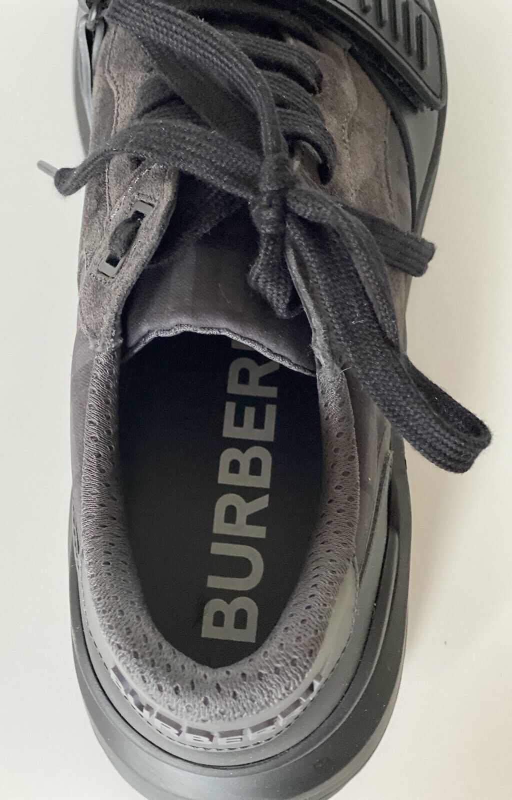 NIB Мужские темно-серые кроссовки Burberry Ramsey Check 13 US (46 EU) 8042200 IT 