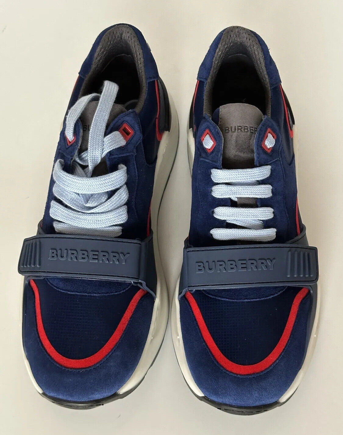 NIB Burberry Ramsey Oceanic Blue Sneakers für Herren 11 US (44 Eu) 8045534 Italien 