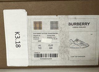 Мужские синие кроссовки Burberry Ramsey NIB Oceanic Blue 11 US (44 EU) 8045534 Италия 