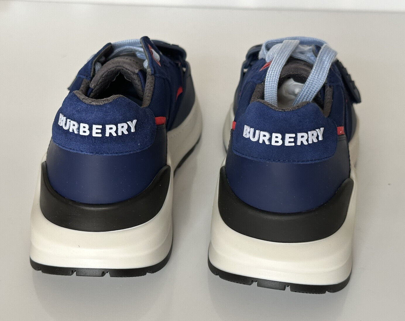 Мужские синие кроссовки Burberry Ramsey NIB Oceanic Blue 11 US (44 EU) 8045534 Италия 