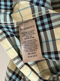 Мужская хлопковая рубашка на пуговицах на пуговицах мелового цвета Burberry Brit стоимостью 330 долларов США 4061808