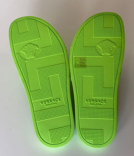 NIB Versace Босоножки-шлепанцы Medusa Head Neon Green 6 США (39 евро) DSU5883 Италия 