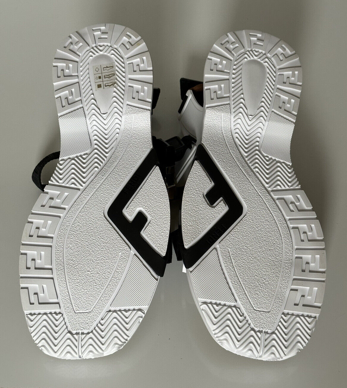 NIB $895 Fendi Men's FF Strapped Sandals 11 US/ 10 UK Italy 7X1503