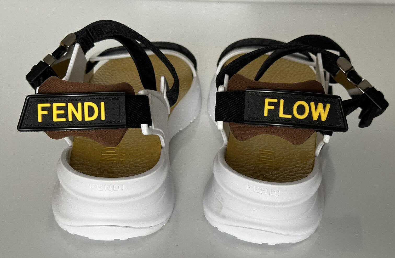 NIB $895 Fendi Men's FF Strapped Sandals 12 US/ 11 UK Italy 7X1503
