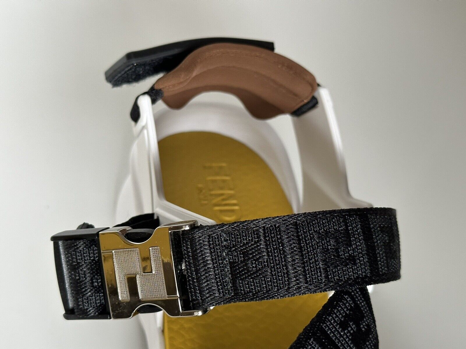 NIB $895 Fendi Men's FF Strapped Sandals 12 US/ 11 UK Italy 7X1503