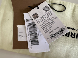 NIB Burberry Weiße Low-Top-Ledersneaker für Damen 9 US (39 Eu) 8043210 Italien 