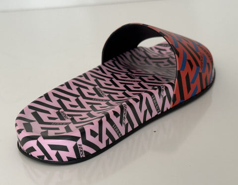 NIB Versace Damen Greca Signature Slides Sandalen 8 US (38 Eu) 1004191 Italien 