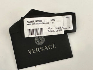 NWT $1275 Versace Стеганая кожаная сумка ягненка, синяя, средняя сумка на плечо 1008828 Италия 