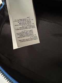 NWT $1275 Versace Стеганая кожаная сумка ягненка, синяя, средняя сумка на плечо 1008828 Италия 
