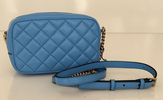 NWT $1195 Versace Маленькая синяя стеганая сумка из кожи ягненка 1008827 Италия 