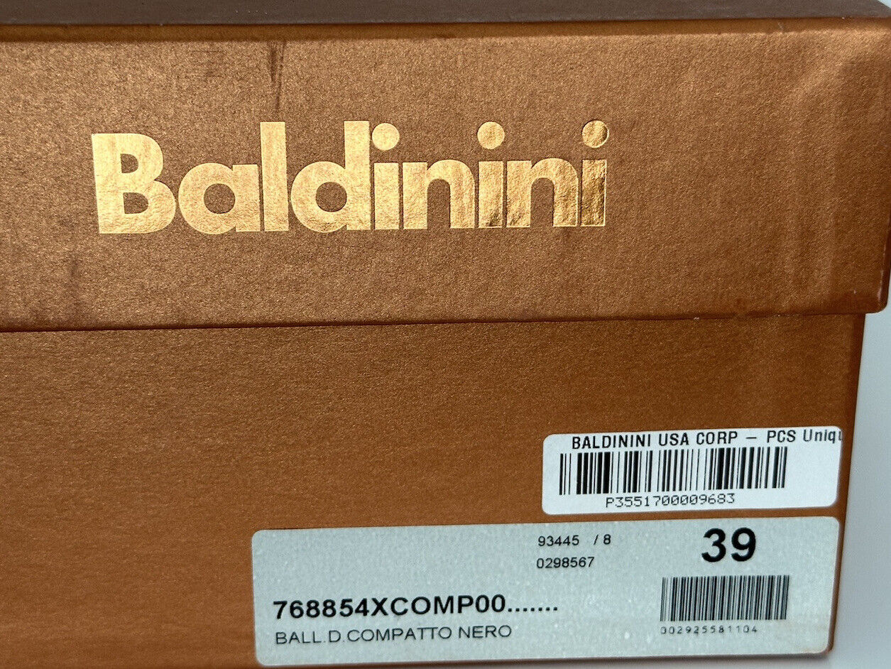 Baldinini Damen Gummisandalen Schwarz 9 US (39 Euro) 768854 Hergestellt in Italien 