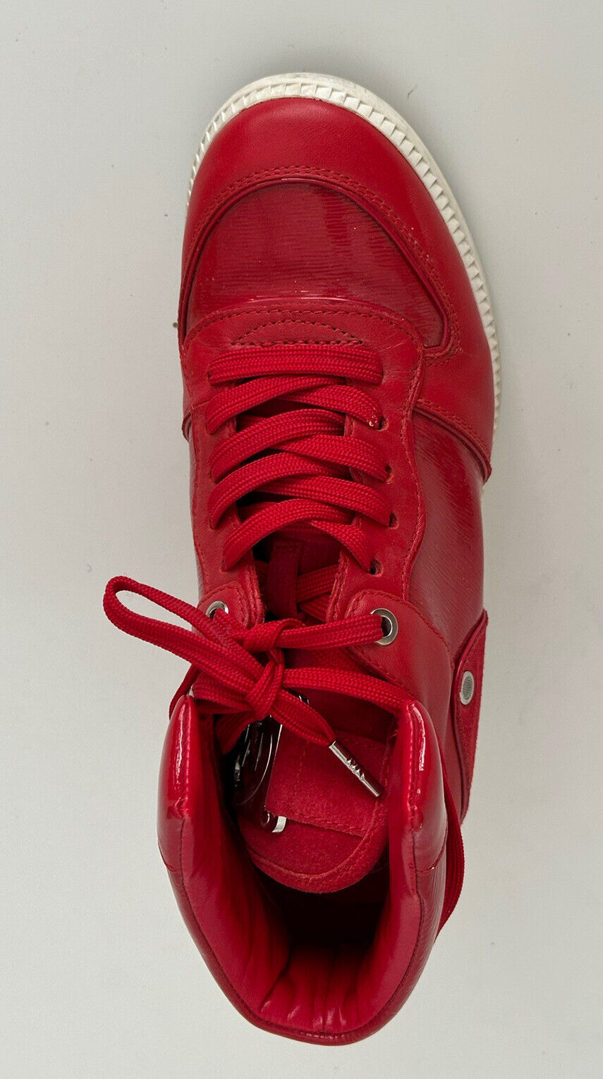 Michael Kors Nikko High Top Leather Sneakers Red Size 8 US (38.5 Euro)