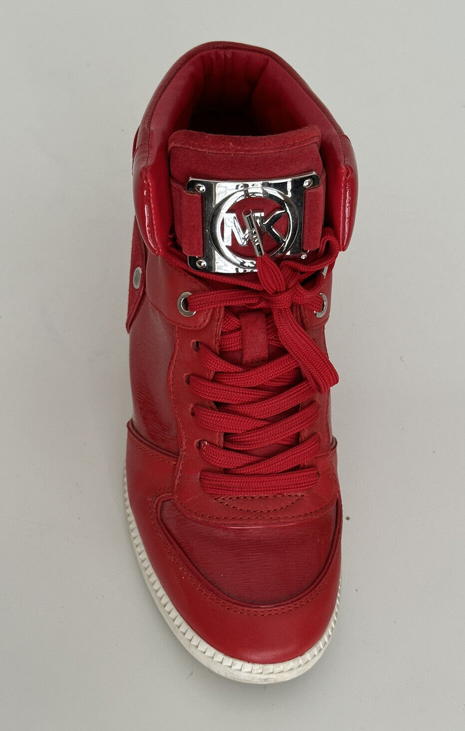 Michael Kors Nikko High Top Ledersneaker Rot Größe 8 US (38,5 Euro)