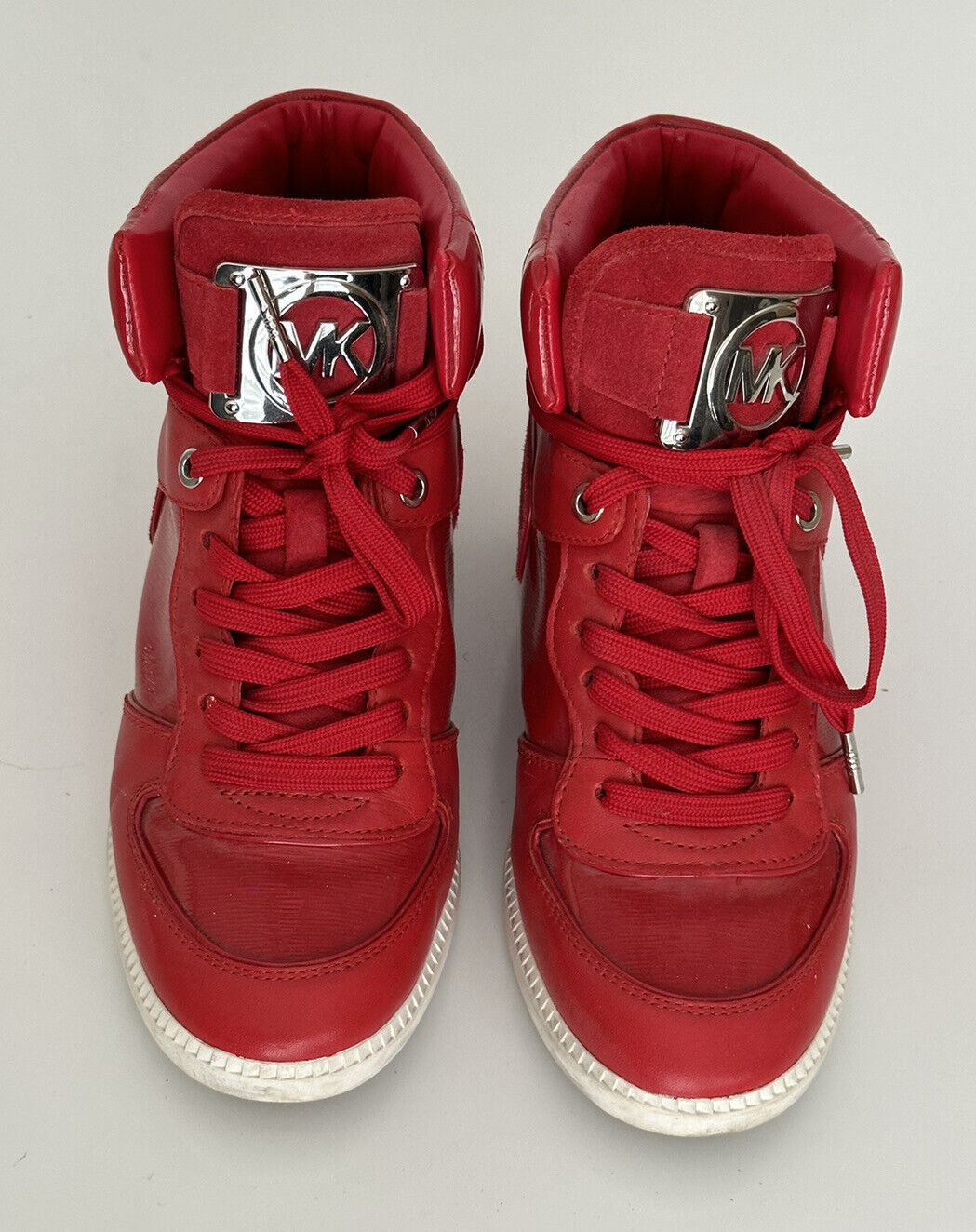 Michael Kors Nikko High Top Ledersneaker Rot Größe 8 US (38,5 Euro)