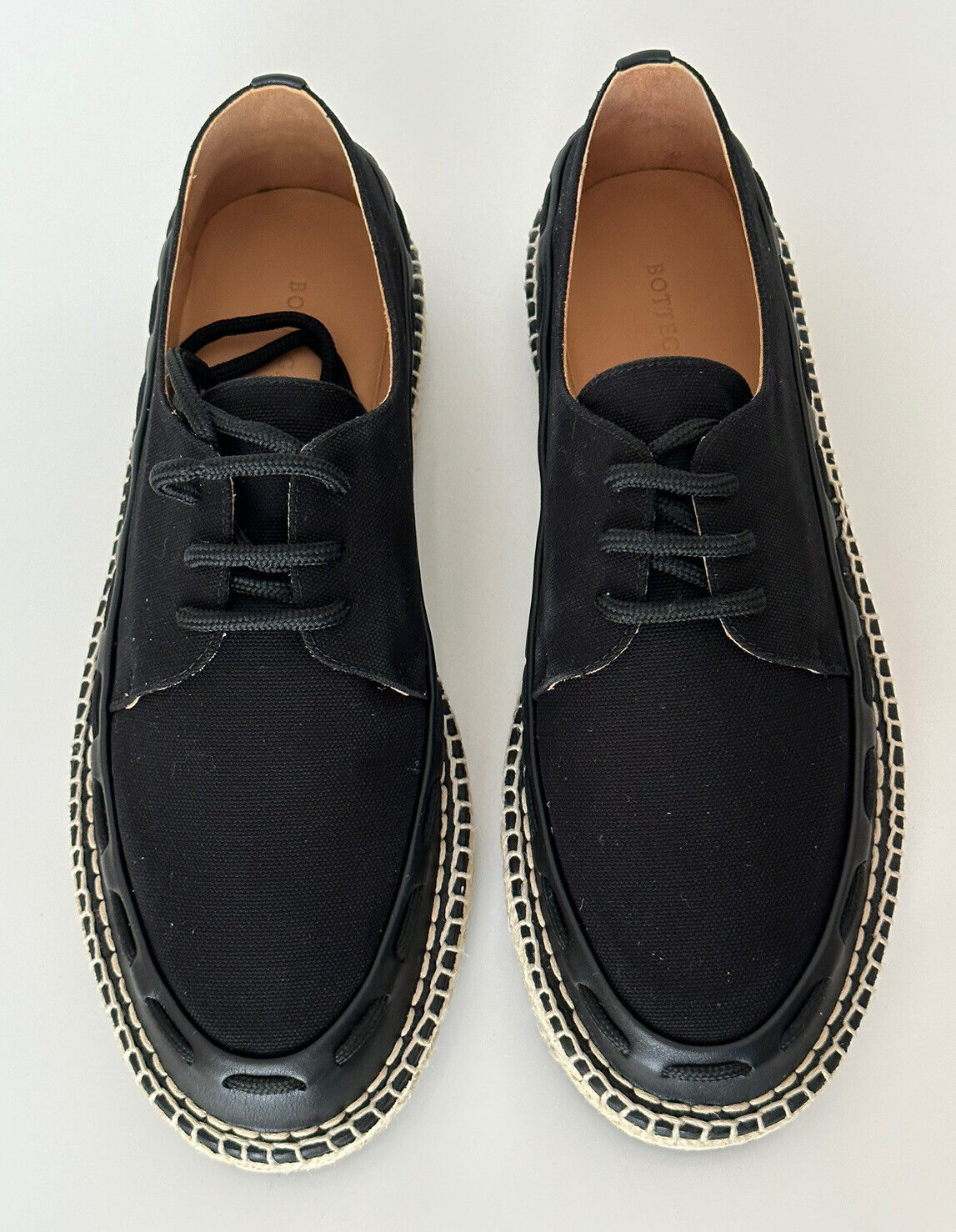 NIB $620 Bottega Veneta Men's Slip-on Espadrilles Shoes Black 11 US (44) 578267