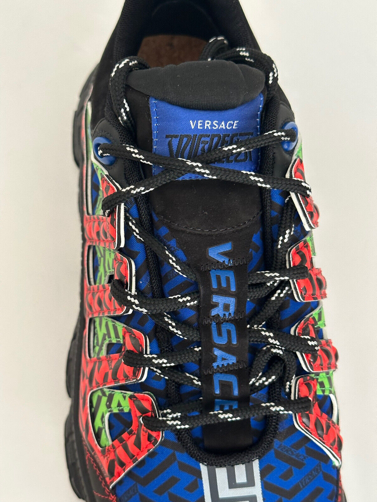 NIB Versace Men's Greca Chain Reaction Sneakers Black 13 (46 Euro) IT DSU8094 IT