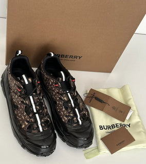Мужские свадебные коричневые кожаные кроссовки Burberry Arthur за 870 долларов США 9 США (42) 8021778 IT 