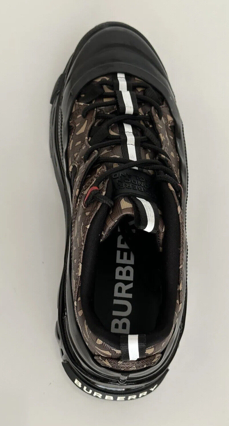 NIB $870 Burberry Arthur Mens Bridal Brown Leather Sneakers 11 US (44) 8021778