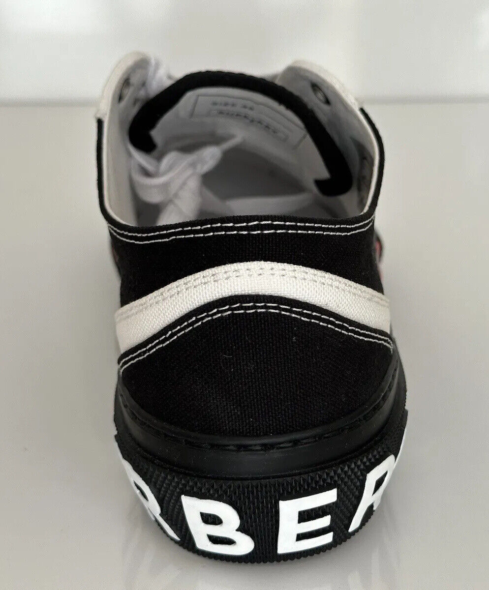 NIB 720 $ Burberry Herren-Low-Top-Sneaker in Schwarz/Weiß 10 US (43 Euro) 8056929 IT 