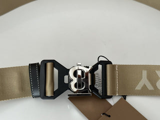 NWT 440 долларов США Нейлоновый коричневый ремень Burberry TB Monogram 40/100 8051511 Сделано в Италии 