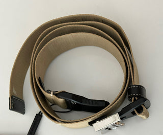 NWT 440 долларов США Нейлоновый коричневый ремень Burberry TB Monogram 40/100 8051511 Сделано в Италии 