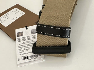 NWT 440 долларов США Нейлоновый коричневый ремень Burberry TB Monogram 40/100 8051511 Сделано в Италии 