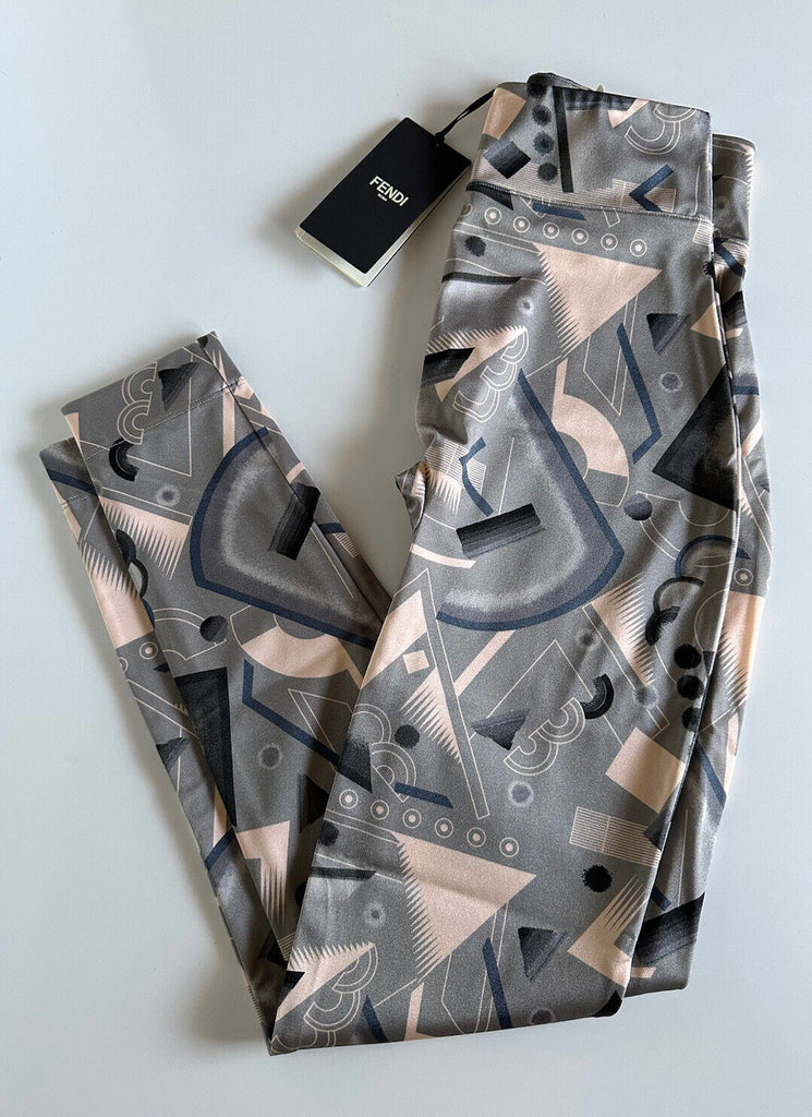 NWT 470 $ Fendi Damen-Trainingshose aus gestricktem Stoff, Größe S, hergestellt in Italien, FAB308 