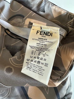 NWT 470 $ Fendi Damen-Trainingshose aus gestricktem Stoff, Größe S, hergestellt in Italien, FAB308 