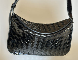 NWT $2900 Черная кожаная сумка через плечо Bottega Veneta Intrecciato 701046 Италия