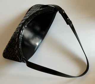 NWT $2900 Черная кожаная сумка через плечо Bottega Veneta Intrecciato 701046 Италия
