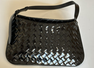 NWT $2900 Черная кожаная сумка через плечо Bottega Veneta Intrecciato 701046 Италия