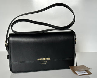 NWT Burberry Grace Mini Кожаная сумка через плечо Черный 3980825 80670901 Италия 