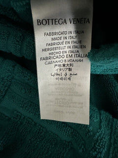 NWT 700 долларов США Bottega Veneta Intrecciato Хлопковый махровый банный халат синий средний 656097 IT