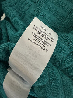 NWT 700 долларов США Bottega Veneta Intrecciato Хлопковый махровый банный халат синий средний 656097 IT