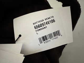 NWT $700 Bottega Veneta Intrecciato Хлопковый махровый банный халат, коричневый, большой 656097