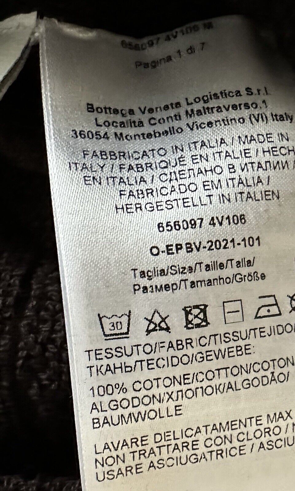 Neu mit Etikett: 700 $ Bottega Veneta Intrecciato Baumwoll-Frottee-Bademantel, Braun, Größe L 656097