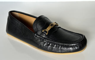 Мужские кожаные мокасины NIB Gucci Interlocking G, черные 13,5 (13G) 655519 IT 