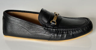 Мужские кожаные мокасины NIB Gucci Interlocking G, черные 13,5 (13G) 655519 IT 