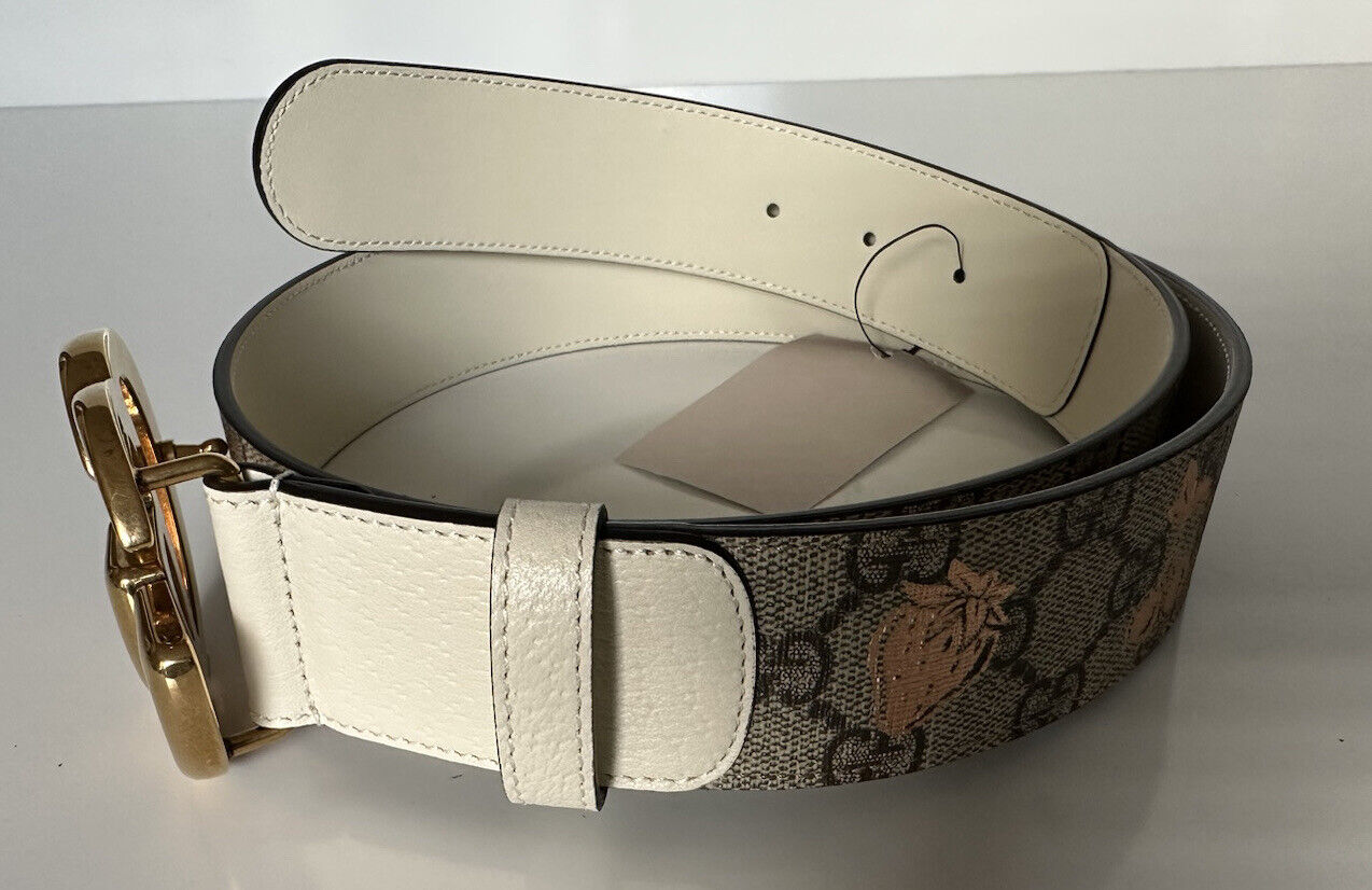 NWT Gucci Women's GG Marmont Leather Belt Brown 90/36 Italy 400593