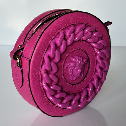 NWT $1695 Versace Medusa Head Calf Leather Round Cherry Crossbody Bag DBFI050 IT