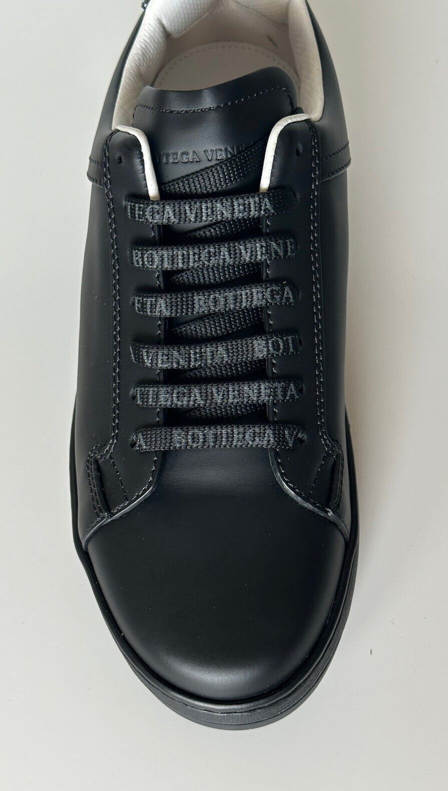 NIB $ 690 Bottega Veneta Herren-Turnschuhe aus Kalbsleder in Schwarz 13 US (46 Euro) 578298 