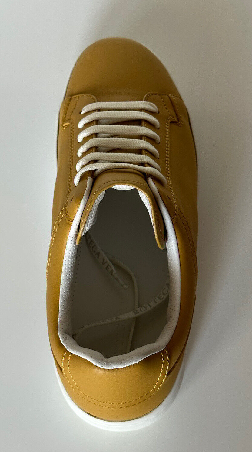 NIB $690 Bottega Veneta Calf Leather Butterscotch Sneakers 7.5 US (40.5) 578298